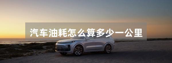 汽车油耗怎么算多少一公里