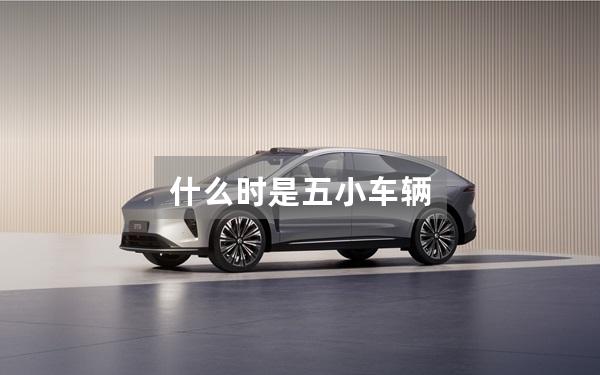 什么时是五小车辆