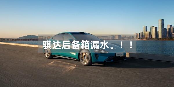 骐达后备箱漏水。！！