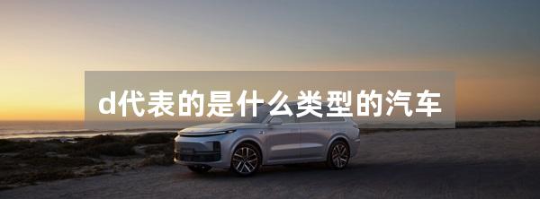 d代表的是什么类型的汽车