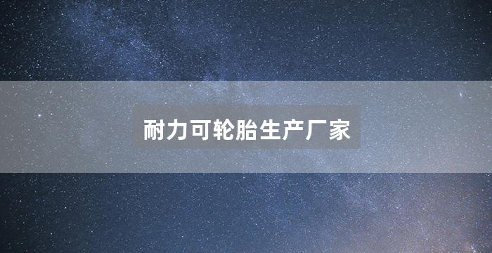 耐力可轮胎生产厂家