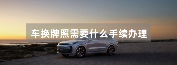 车换牌照需要什么手续办理