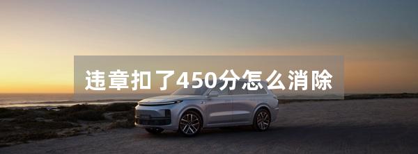 违章扣了450分怎么消除