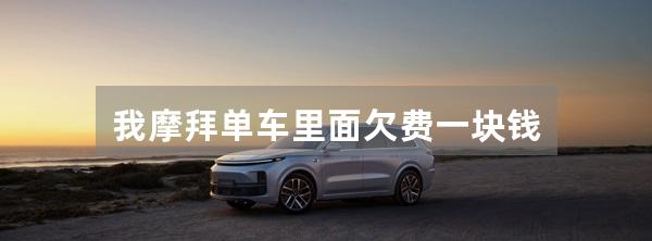 我摩拜单车里面欠费一块钱